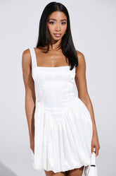 SOPHIA SATIN MINI DRESS WITH CORSET DETAIL