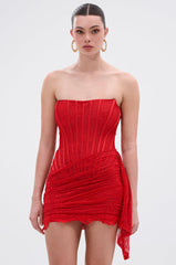SABRINA LACE LAYERED MINI DRESS