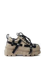 AZALEA WANG BEAGLE KHAKI FLAT SNEAKER
