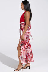 ALIA FLORAL MIDI DRESS