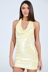 SUNSHINE BABY SEQUIN MINI DRESS