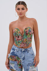 THOUGHT I KNEW YOU BROCADE CORSET