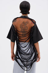 SHAINA DISTRESSED OVERSIZED TEE