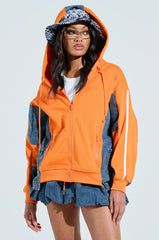 IN YOUR FACE ZIP UP SWEATSHIRT