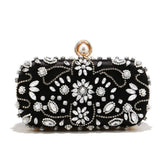 Embroidered Dinner Clutch Bag for Women – Elegant Banquet Bag for Evening Wear