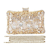 Floral Rhinestone Clutch Bag for Dinner and Banquet, Perfect for Cheongsam and Evening Dresses