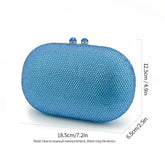 Crystal Diamond Evening Clutch Bag – Sparkling European and American Small Purse for Dinner and Party Dresses