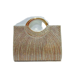 Fashion Evening Bag – Shiny Rhinestone Wedding Bridesmaid and Banquet Crossbody Bag