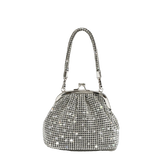 Rhinestone Dumpling Clutch Bag for Women – Handheld, Underarm or Crossbody Evening Bag