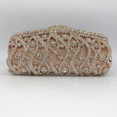 Diamond-Encrusted Dinner Bag – Full Rhinestone Clutch with Chain, European and American Banquet Bag for Women