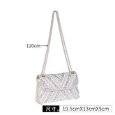 Diamond and Pearl Banquet Bag – Cheongsam Underarm Handbag, One Shoulder, Crossbody Dinner Bag for Women
