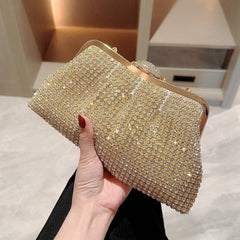 2026 New Luxurious Rhinestone Dinner Bag Celebrity Handbag Bridal Wedding Bag Dress Bag Inlaid With Diamond Banquet Clutch For Women