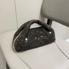 European and American Rhinestone Handbag – New Chain Shoulder and Crossbody Bag for Women
