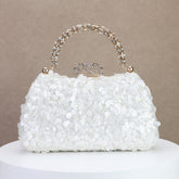 Beaded Rhinestone Clutch for Dinner and Banquet Parties