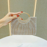Fashion Evening Bag – Shiny Rhinestone Wedding Bridesmaid and Banquet Crossbody Bag