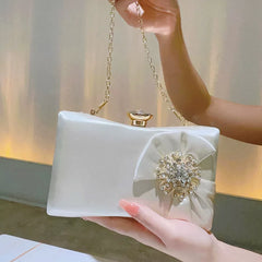 Elegant Diamond-Encrusted Evening Clutch Bag – Retro Fairy Small Shoulder Bag for Ladies