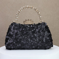 Beaded Rhinestone Clutch for Dinner and Banquet Parties