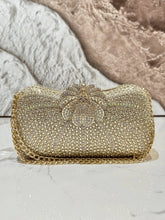 Diamond-Encrusted Evening Clutch with Crossbody Strap for Banquet and Formal Events