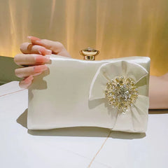 Elegant Diamond-Encrusted Evening Clutch Bag – Retro Fairy Small Shoulder Bag for Ladies