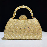 Rhinestone Evening Clutch for Women – Formal Wedding & Party Handbag