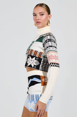 SKI CLUB CROPPED SWEATER