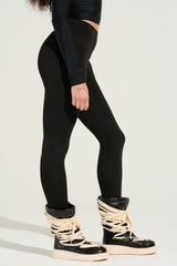 SNUGGLE FLEX FLEECE LEGGING IN BLACK