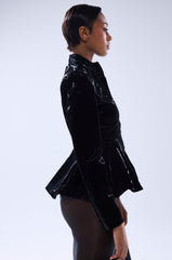 SLIMM LIQUID VELVET BLAZER