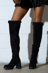 TOP TIER BLACK CHUNKY BOOT