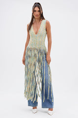 TIED DOWN V-NECK ROPE TOP