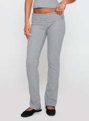 Truth Be Told Straight Leg Pant Grey Marle