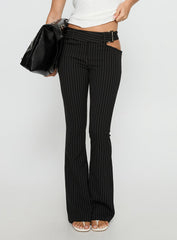 Yves Pant Onyx Pinstripe