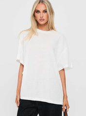 Zaydee Oversized Tee White