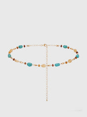Vaila Bead Detail Belt Gold