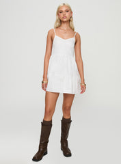 Zorion Mini Dress White