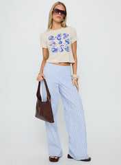 Veggie Patch Graphic Top Grey