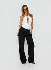 Zalyra Cut Out Bodysuit White