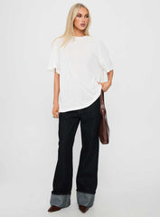 Zaydee Oversized Tee White