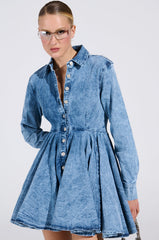THE IT GIRL MINI DRESS IN DENIM