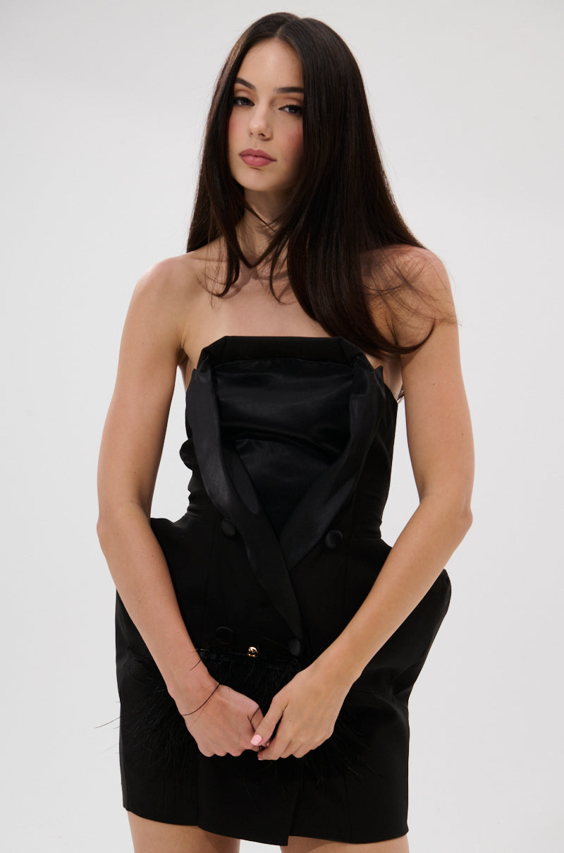 THE MAIN EVENT SUITING MINI DRESS