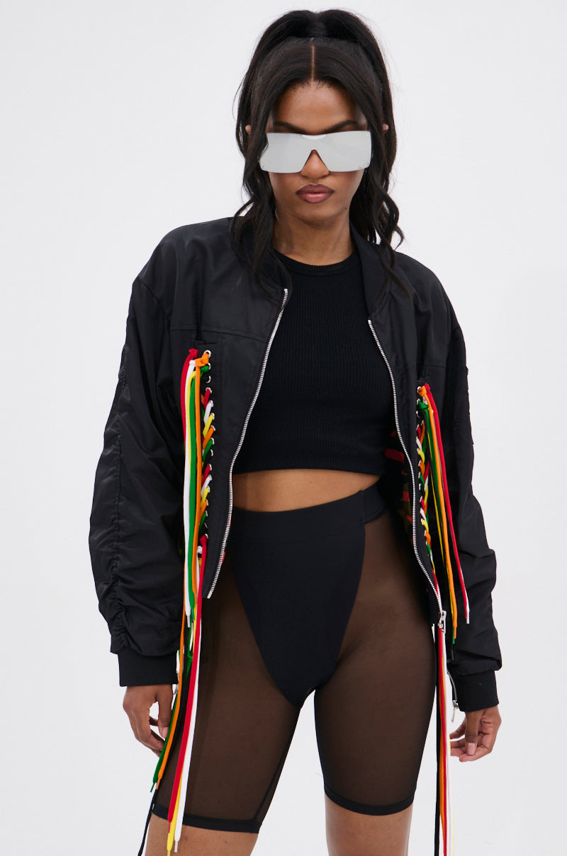 MARLEY LACE UP BOMBER
