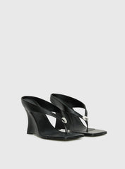 Two Summers Wedge Heels Black
