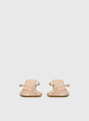 Veyla Square Toe Thong Heels Snake