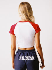 U of A Homerun Tee Red / White