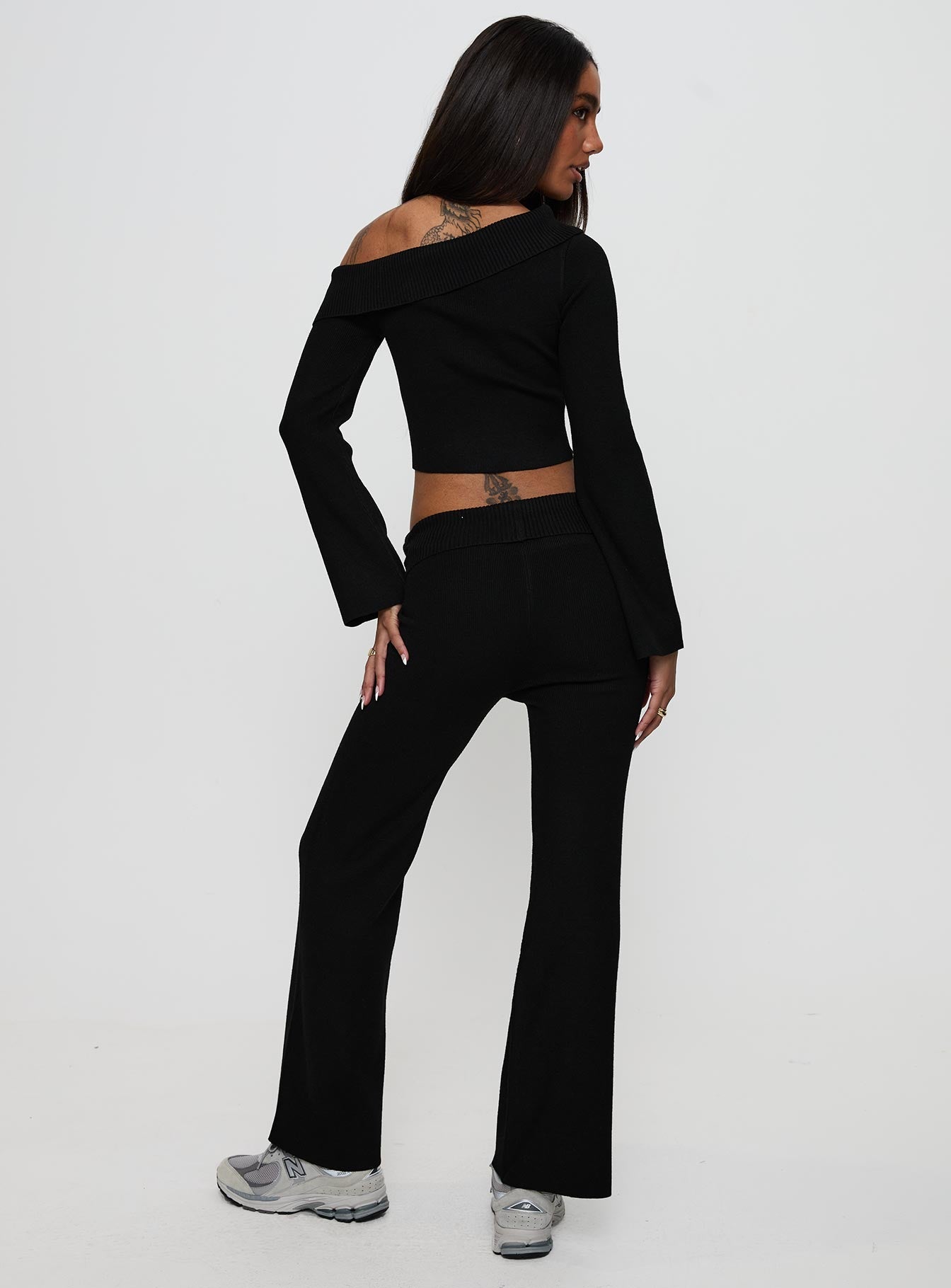 Try Me Knit Pants Black