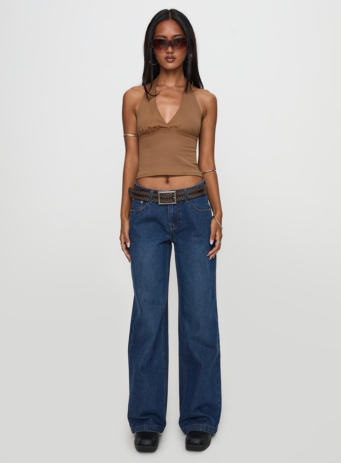 Whimsy Halter Top Chocolate