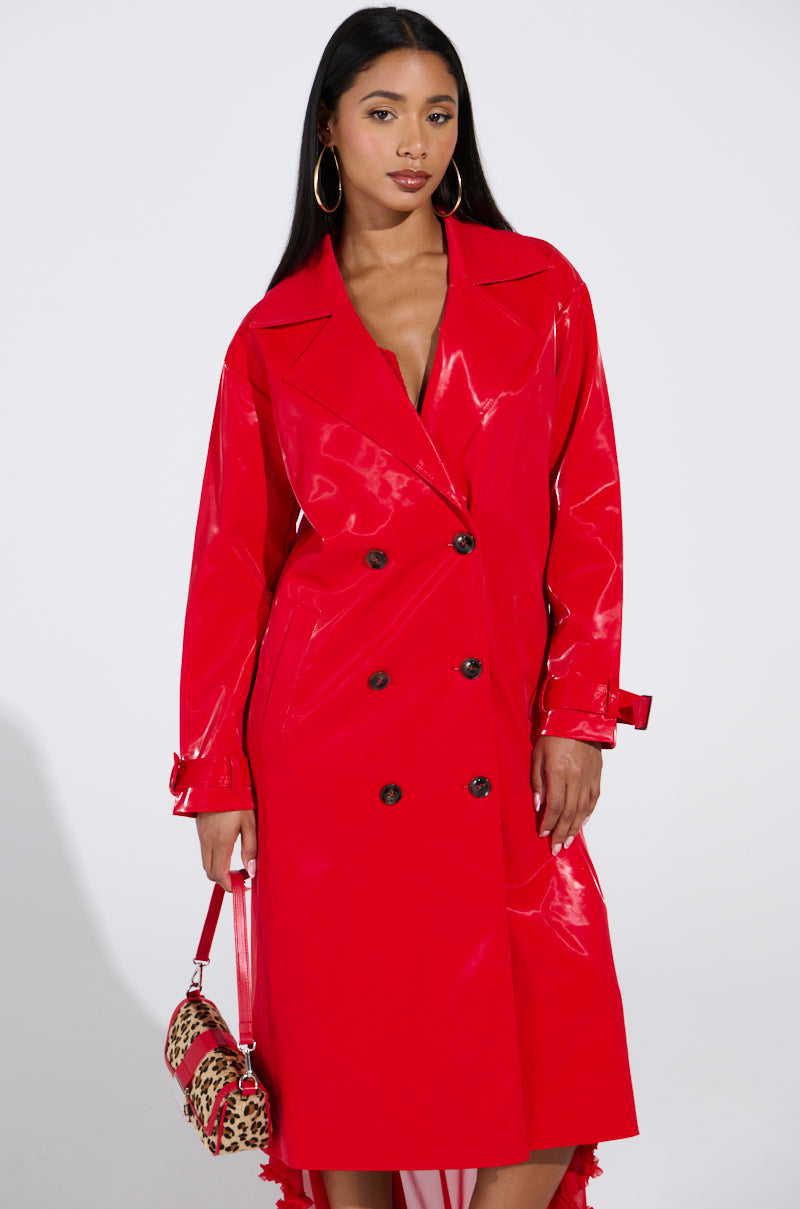 SPICY SWEET LIQUID VELVET TRENCH