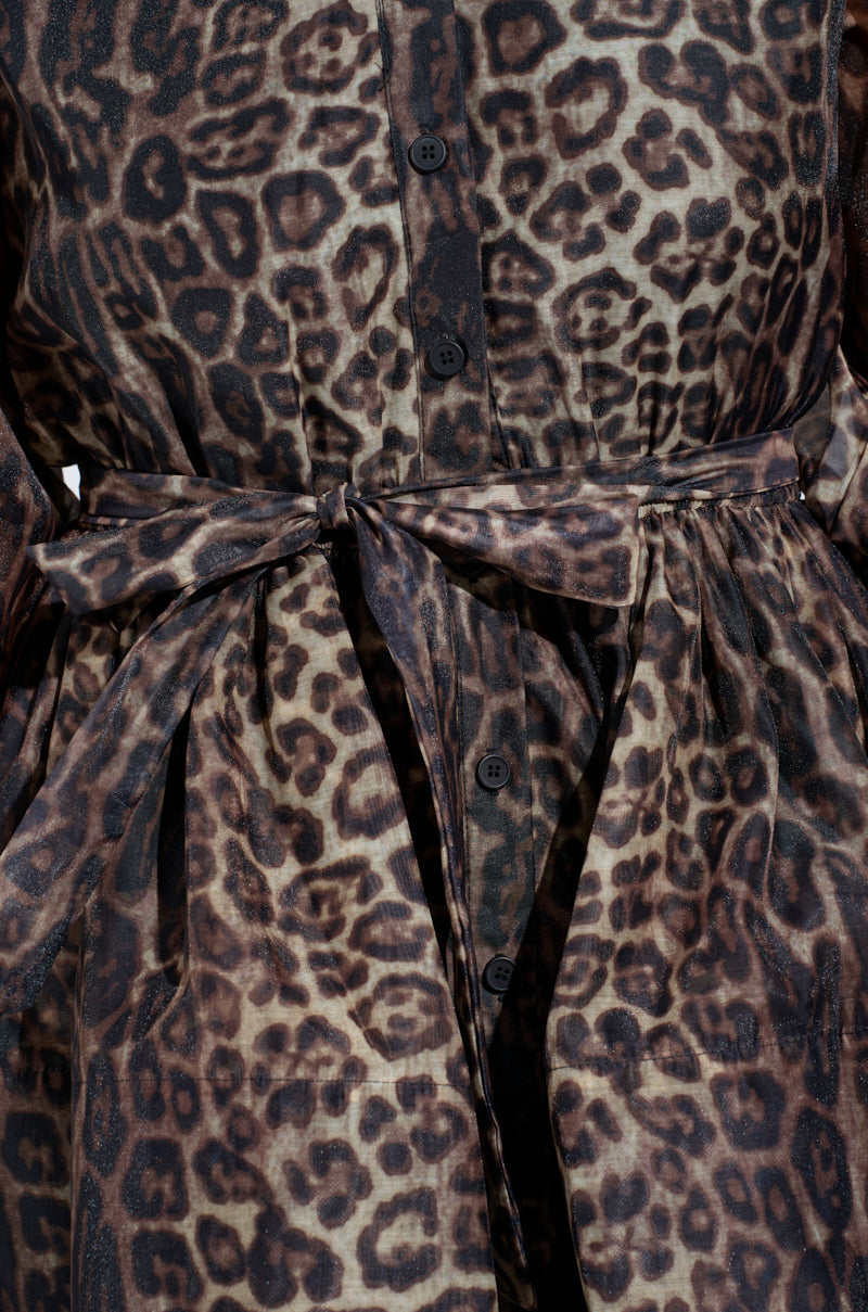 CHICEST OF CHIC LEOPARD PRINT MINI DRESS