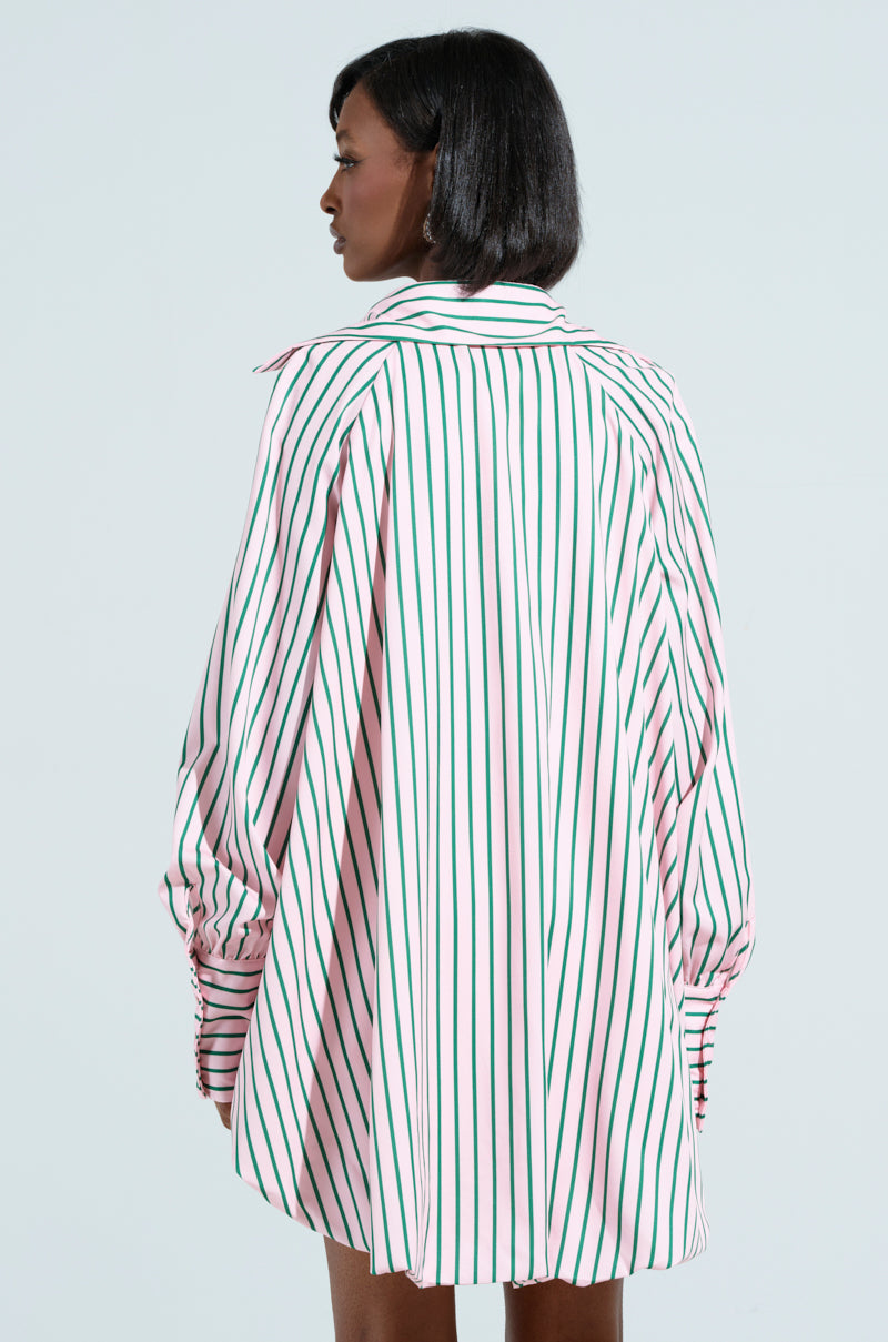 HAMPTONS STRIPED BUTTON UP