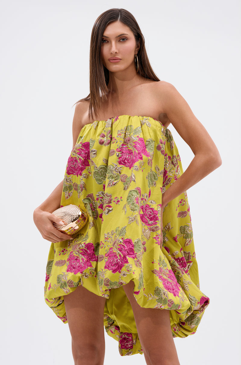 LOVER GIRL BROCADE BUBBLE DRESS