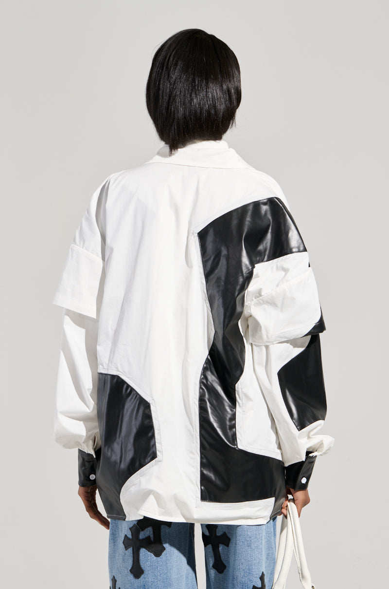 TALK LATER BUTTON DOWN TOP